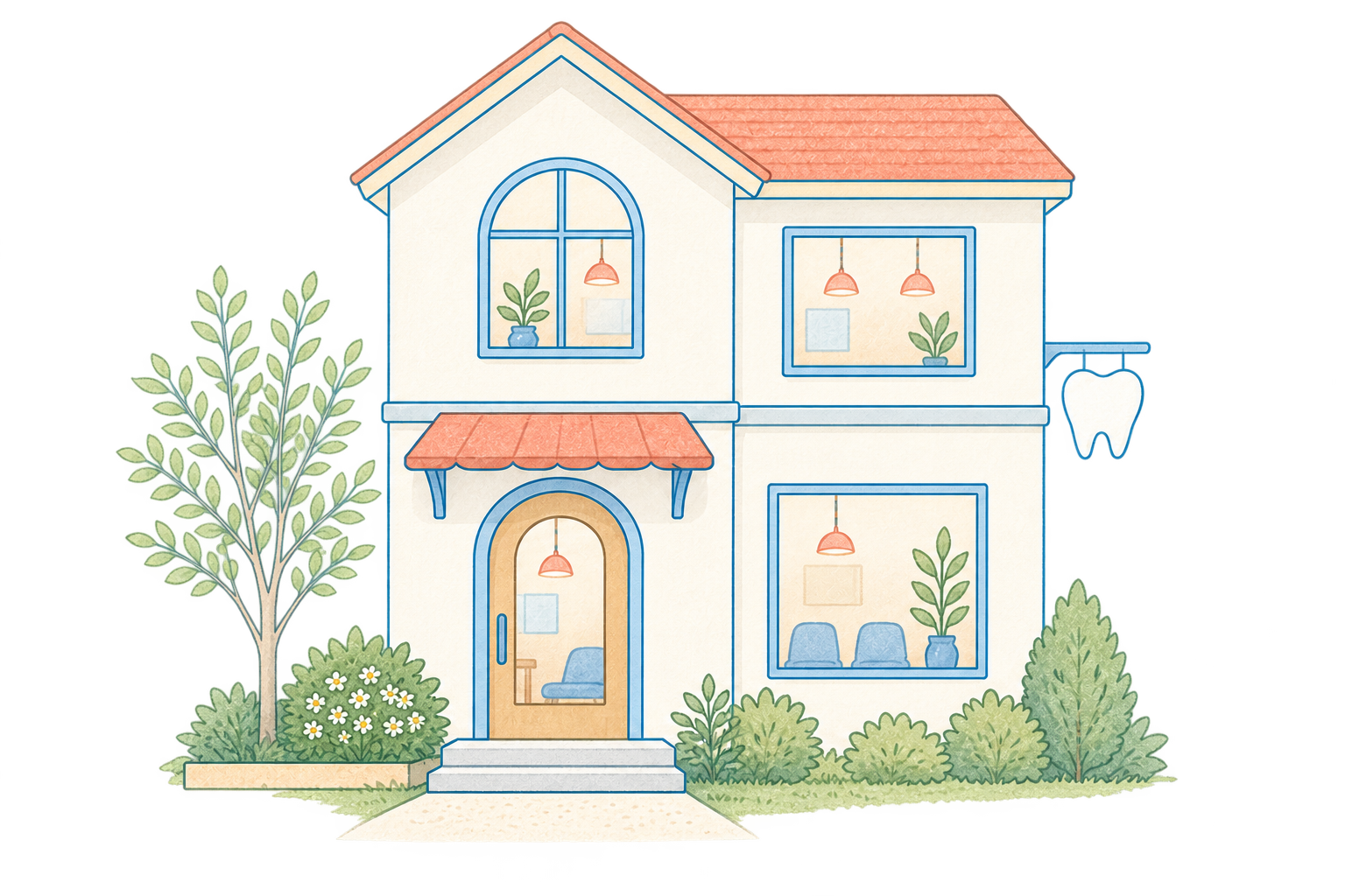 歯科医院のイラスト
